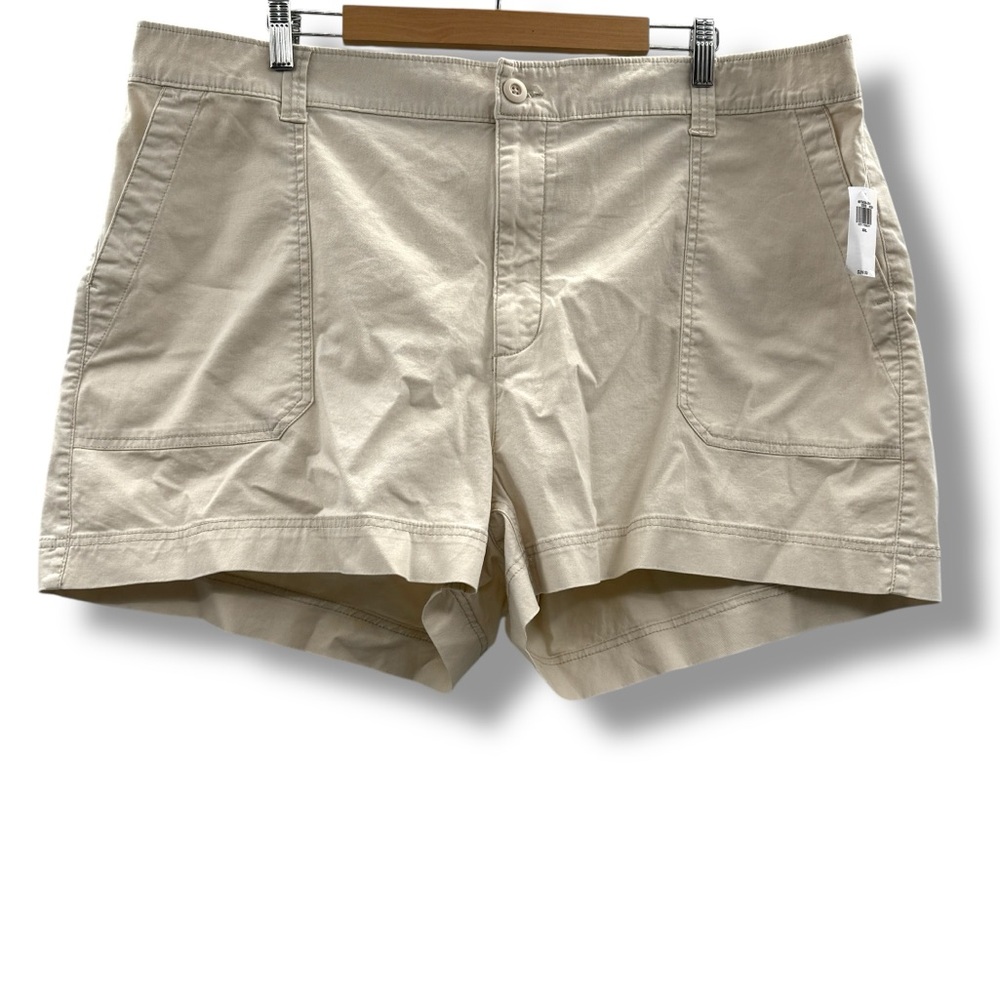 Old Navy High Waisted OGC 3.5" Inseam Chino Shorts in Silver Grey Sz XXL NEW